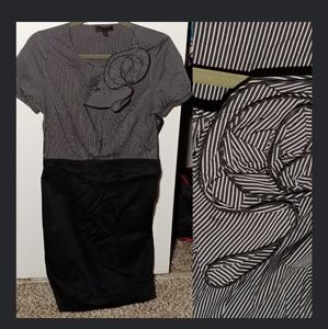 The Limited black/white dress